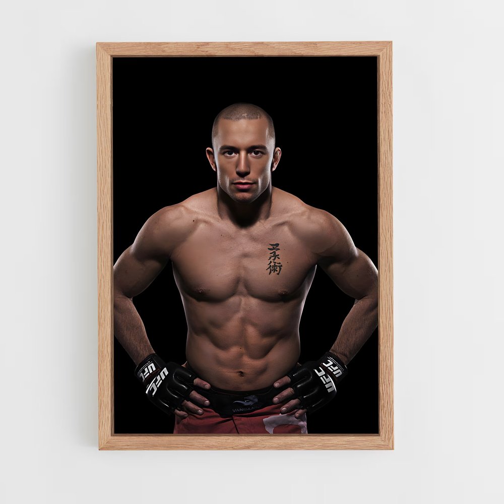 Poster Georges champion – affiche MMA (vue 4)